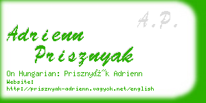 adrienn prisznyak business card